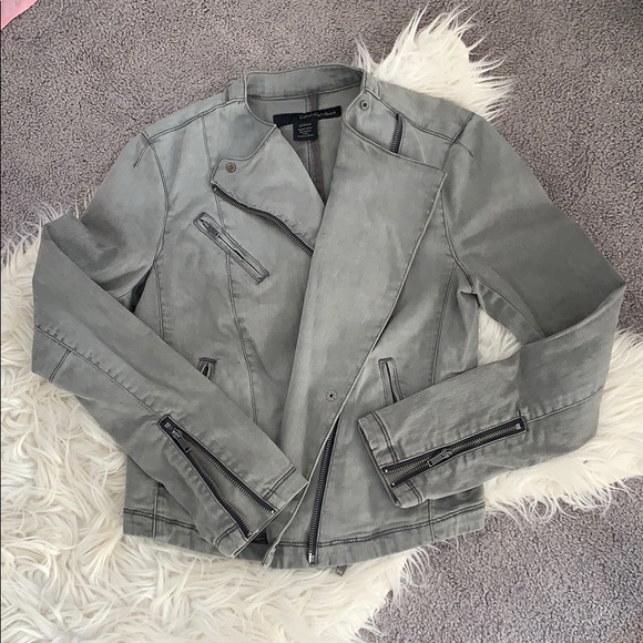 Calvin Klein Denim Moto Jackett - Picture 3 of 5